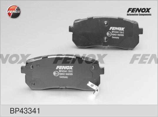 Колодки тормозные, дисковые задние HYUNDAI H1 Fenox BP43341