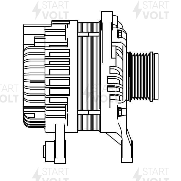 Генератор Mazda 3 Startvolt LG 2506, 100A 