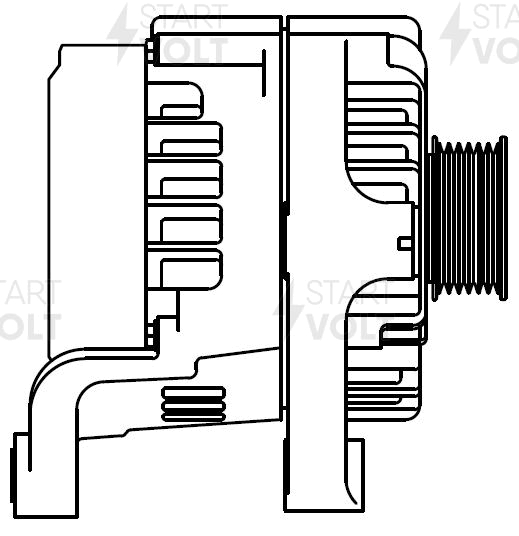 Генератор BMW X1 Startvolt LG 2644, 180 А