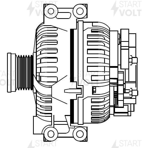 Генератор BMW 1 Startvolt LG 2607, 150 А