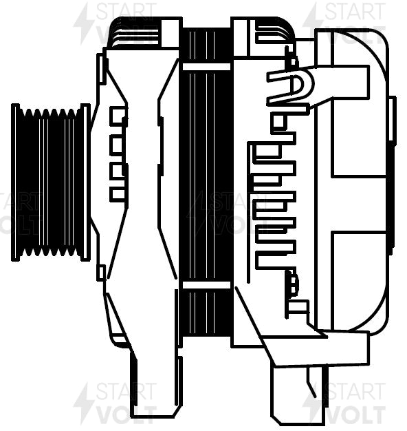 Генератор HONDA CR-V Startvolt LG 2304, 105 А