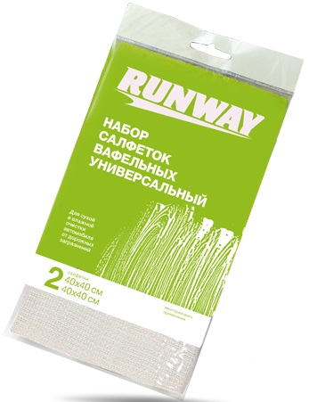 Салфетки вафельные универсальные Runway RW645