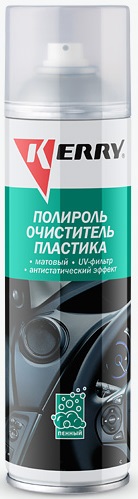 Полироль-очиститель пластика салона KERRY KR-905-6, с матовым эффектом, лесные ягоды, 335 мл