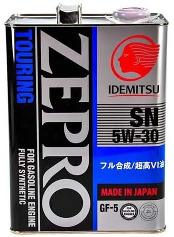 Масло моторное синтетическое Idemitsu 1845041, Zepro Touring, 5W-30, 4 л