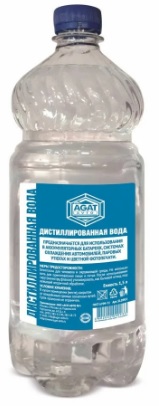 Вода дистиллированная Agat avto SL0902, 1.5 л