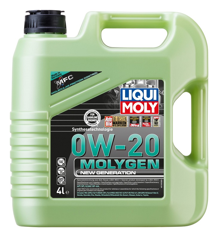 Масло моторное синтетическое Liqui Moly 21357, Molygen New Generation, 0W-20, 4 л