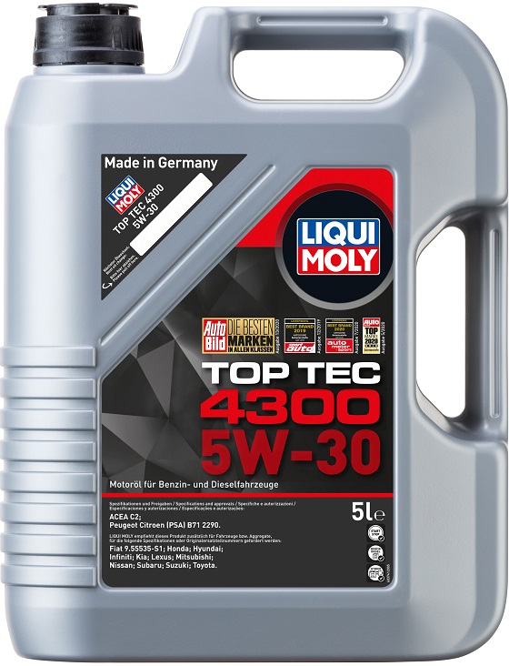 Масло моторное синтетическое Liqui Moly 8031 Top Tec 4300, 5W-30, 5 л