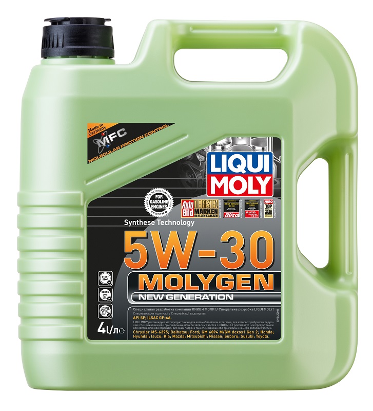 Масло моторное синтетическое Liqui Moly 9089 Molygen New Generation, 5W-30, 4 л