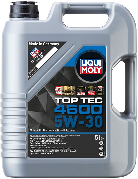 Масло моторное синтетическое Liqui Moly 2316 Top Tec 4600, 5W-30, 5 л