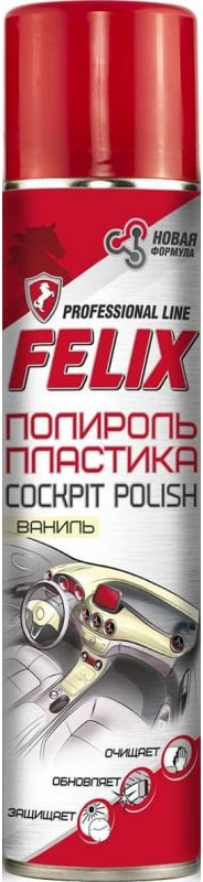 Полироль пластика Felix 411040132, ваниль, 400 мл