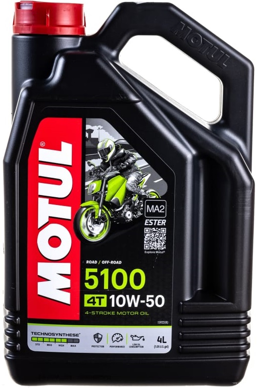 Масло моторное полусинтетическое Motul 104076, 5100 ESTER, 10W-50, 4 л