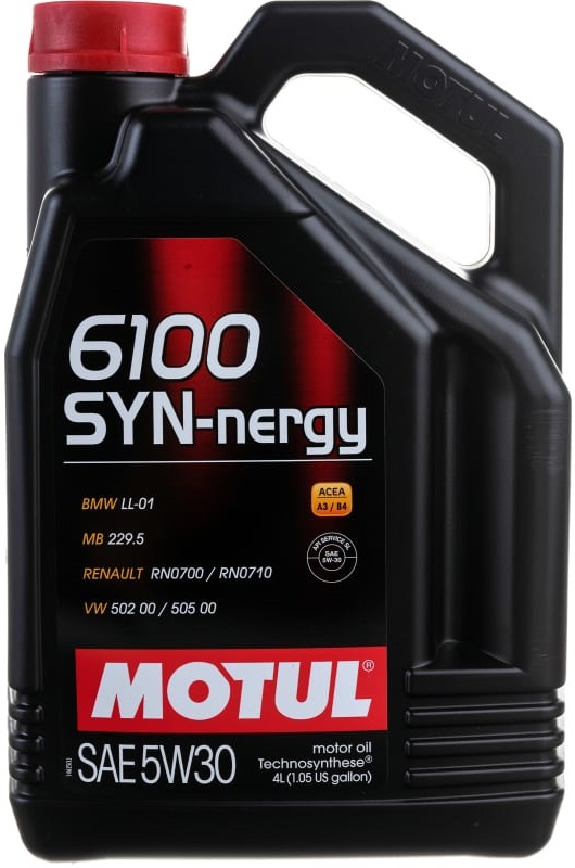 Масло моторное Motul 107971, 6100 Syn-Nergy, 5W-30, 4 л 