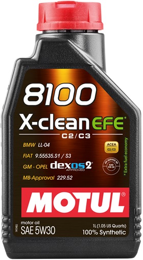 Масло моторное Motul 111687, 8100 X-clean EFE, 5W-30, 1 л 