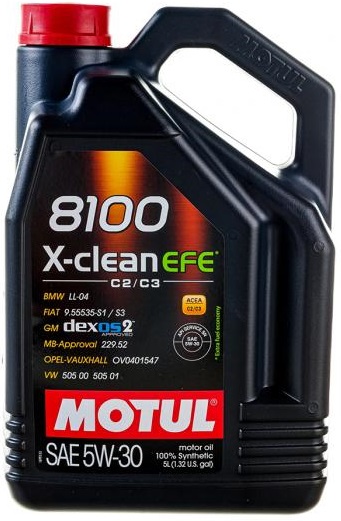 Масло моторное Motul 111688, 8100 X-clean EFE, 5W-30, 5 л 