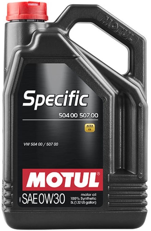 Масло моторное синтетическое Motul 107050, Specific 504 00/507 00, 0W-30, 5 л 