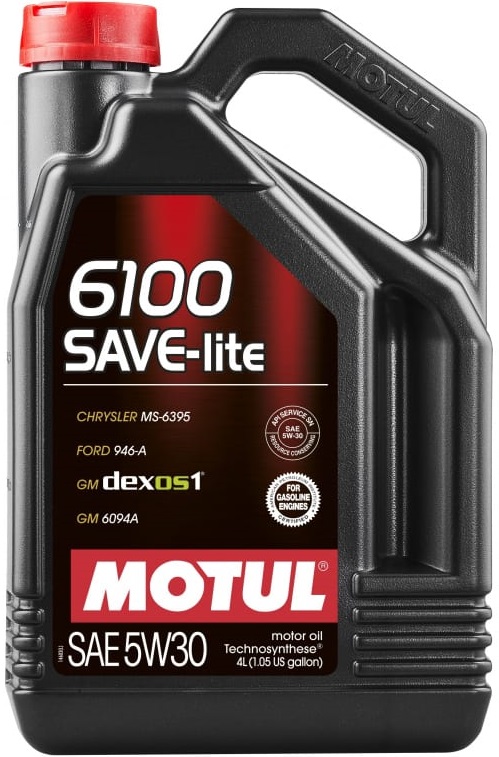 Масло моторное синтетическое Motul 107957, 6100 SAVE-LITE, 5W-30, 4 л