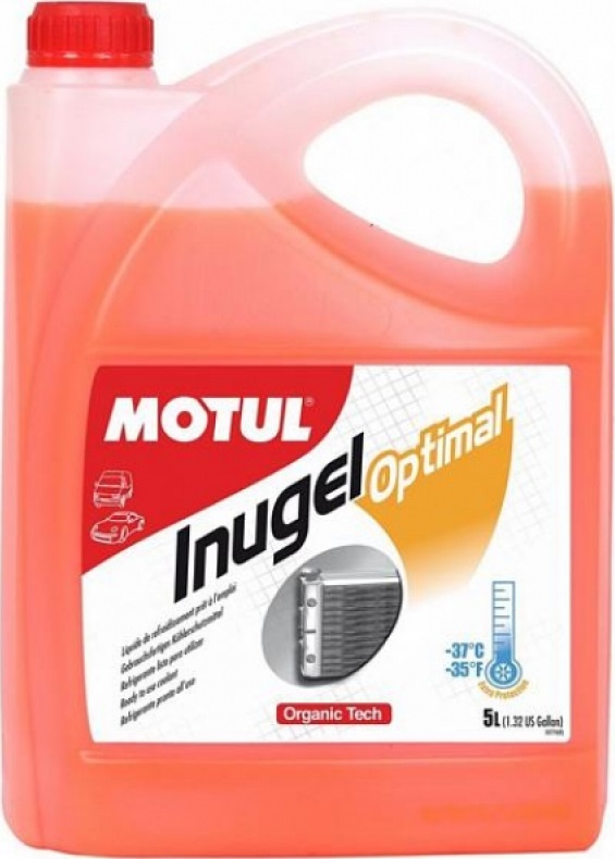 Антифриз MOTUL 109142, AUTO COOL Optimal, оранжевый, G12, 5 л