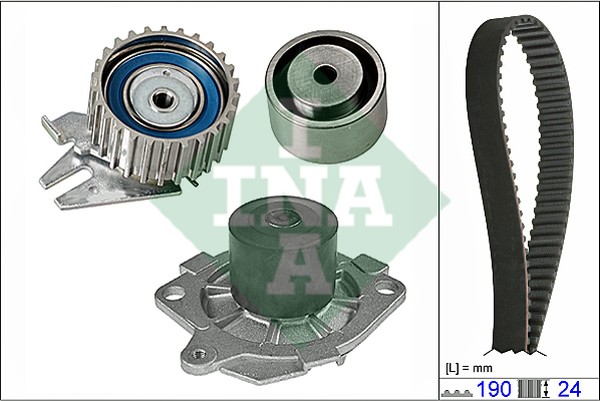 Комплект ремня ГРМ с водяным насосом ALFA ROMEO 156 Ina 530 0620 30