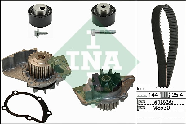 Комплект ремня ГРМ с водяным насосом CITROEN C8 Ina 530 0235 30