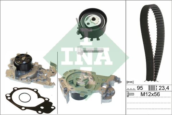 Комплект ремня ГРМ с водяным насосом RENAULT CLIO Ina 530 0195 30