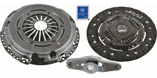 Комплект сцепления с выжимным подшипником AUDI A3 SACHS 3000 950 082