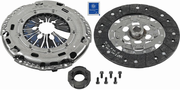 Комплект сцепления с выжимным подшипником AUDI A3 SACHS 3000 970 036