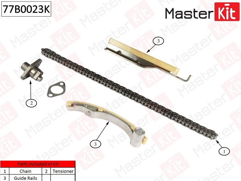 Комплект цепи ГРМ MITSUBISHI Pajero Masterkit 77B0023K