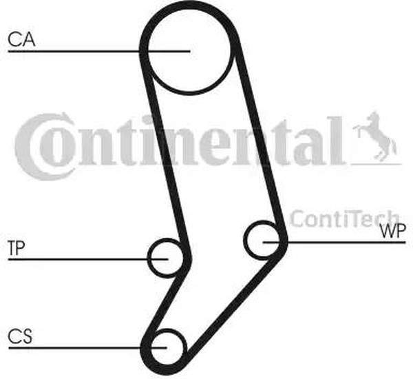 Комплект ремня ГРМ с помпой VW LT CONTITECH CT939WP3