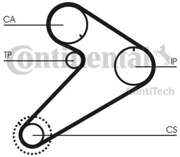 Комплект ремня ГРМ MITSUBISHI Pajero Contitech CT 921 K2