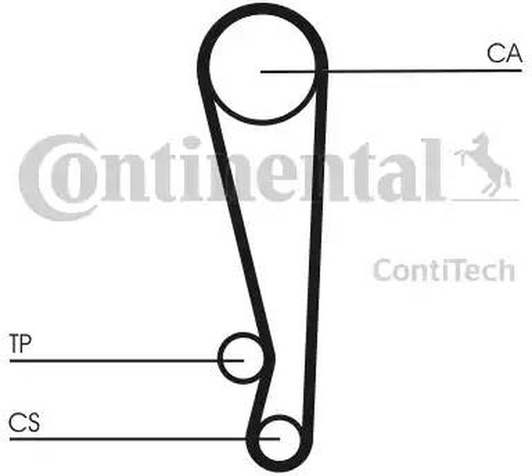 Комплект ремня ГРМ MAZDA 121 Contitech CT1024K1