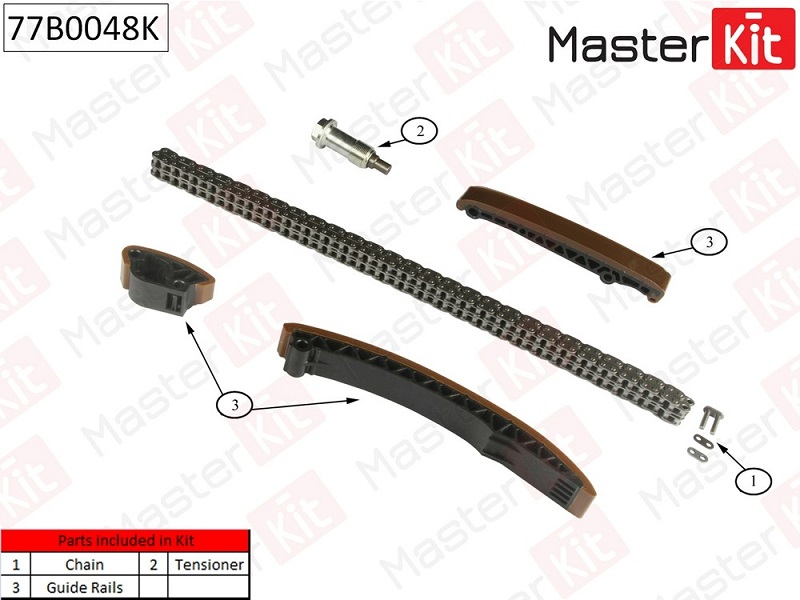 Комплект цепи ГРМ Mercedes-Benz SPRINTER Masterkit 77B0048K