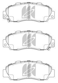 Колодки тормозные, дисковые HONDA ACCORD Kashiyama D5060MH