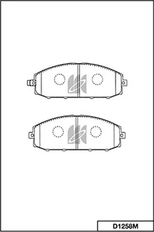 Колодки тормозные, дисковые NISSAN Patrol Kashiyama D1258M