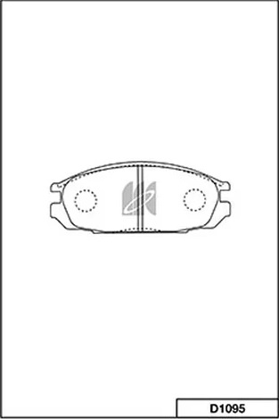 Колодки тормозные, дисковые NISSAN Patrol Kashiyama D1095