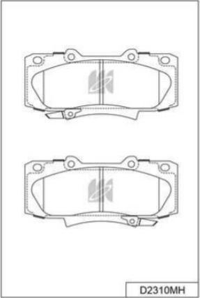 Колодки тормозные, дисковые TOYOTA Fortuner Kashiyama D2310MH