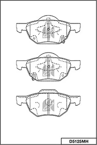 Колодки тормозные, дисковые HONDA ACCORD Kashiyama D5125MH