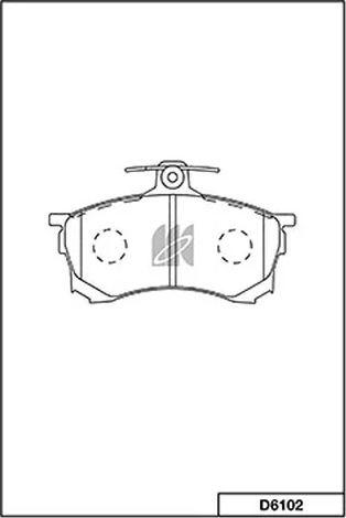 Колодки тормозные, дисковые MITSUBISHI Carisma Kashiyama D6102
