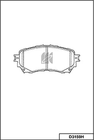 Колодки тормозные, дисковые MAZDA 6 Kashiyama D3159H