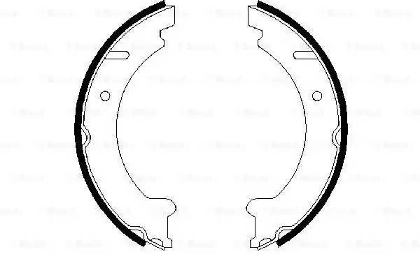 Колодки тормозные, барабанные VOLVO 850 Bosch 0 986 487 548