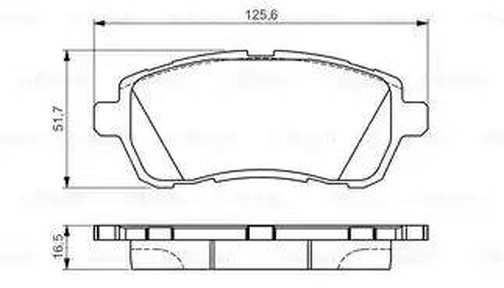 Колодки тормозные, дисковые FORD Fiesta Bosch 0 986 495 108