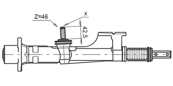 Рейка рулевая AUDI 80 Stellox 00-35007-SX