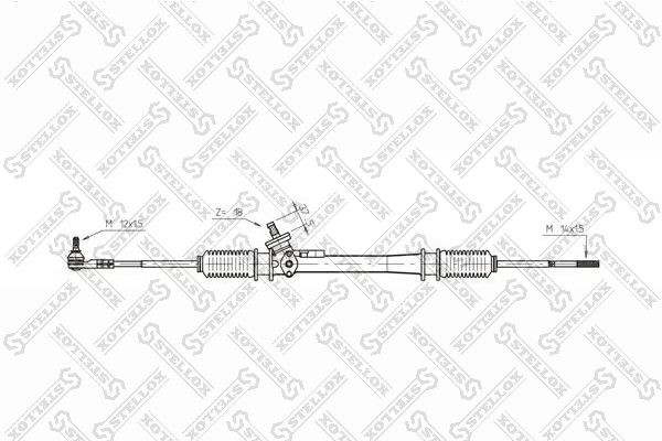 Рейка рулевая VOLKSWAGEN Passat Stellox 00-35025-SX