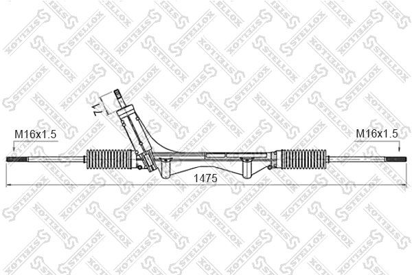 Рейка рулевая FORD Transit Stellox 00-35016-SX