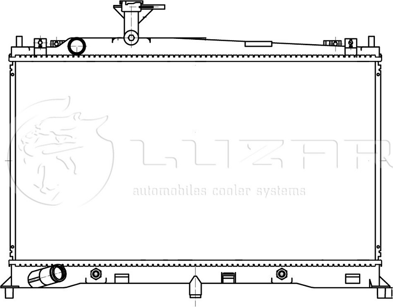 Радиатор охлаждения MAZDA 6 Luzar LRC 251FA