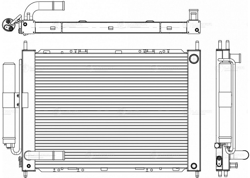Радиатор охлаждения Nissan Note Luzar LRC 1402