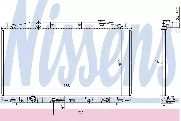 Радиатор охлаждения HONDA ACCORD Nissens 68138