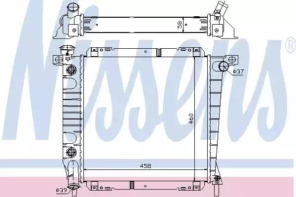 Радиатор охлаждения FORD Explorer Nissens 620671