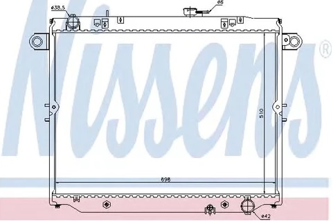 Радиатор охлаждения TOYOTA LAND CRUISER Nissens 64882