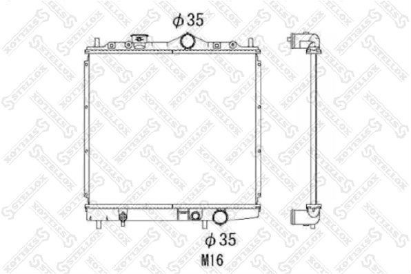 Радиатор охлаждения Mitsubishi Colt Stellox 10-25941-SX