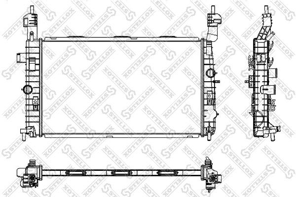 Радиатор охлаждения OPEL MERIVA Stellox 10-25350-SX